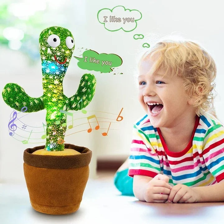 Dancing Cactus Toy β Singing, Talking & Voice Recording Plush for Kids