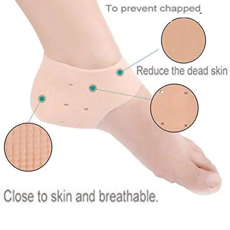 Silicone Heel Pain Relief Set – Anti-Crack Unisex Heel Cushions