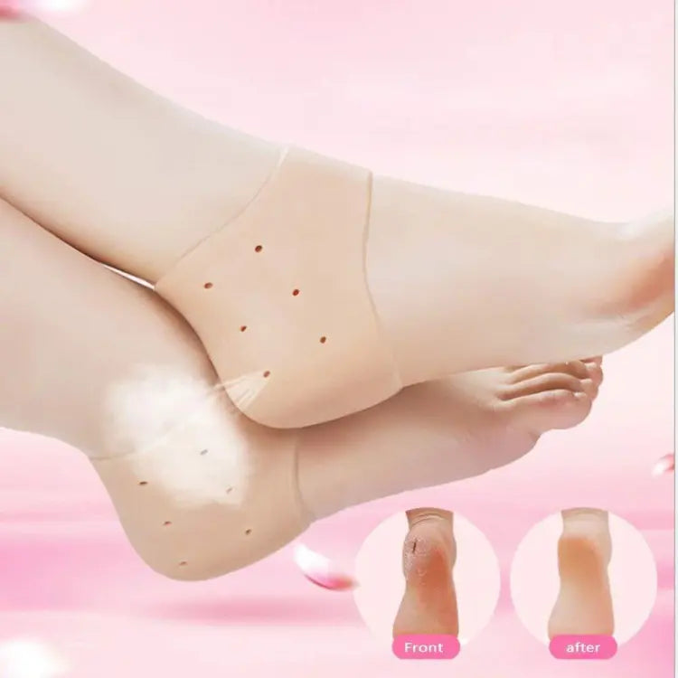 Silicone Heel Pain Relief Set – Anti-Crack Unisex Heel Cushions