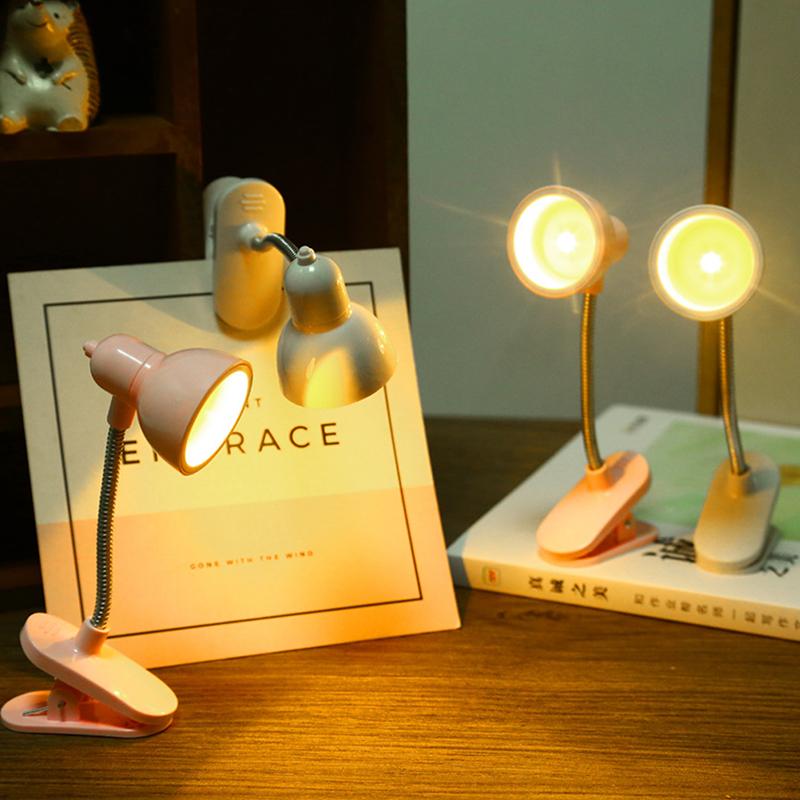 LED Clip-On Reading Lamp – Eye-Care Night Light for Books & Bedside