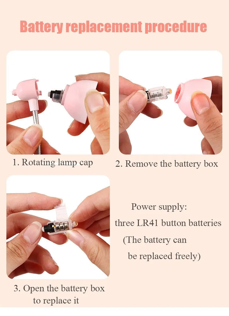 LED Clip-On Reading Lamp – Eye-Care Night Light for Books & Bedside