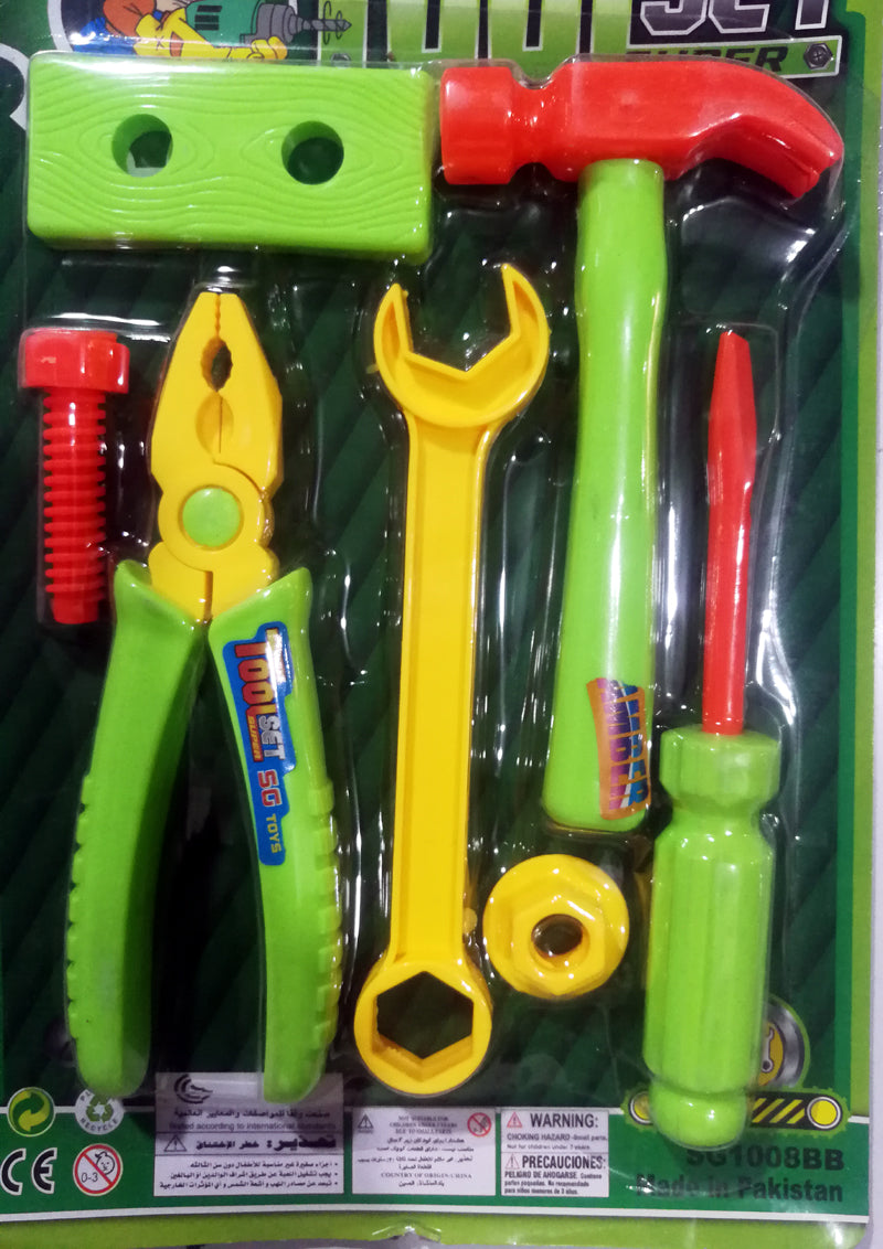 Kids Tool Kit Toy – Plastic Hardware Playset for Children