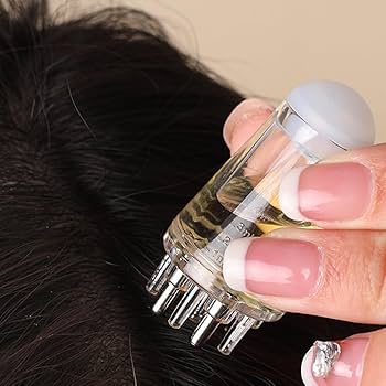 Scalp Hair Oil Applicator Comb – Portable 6ml Bottle for Precise Application
