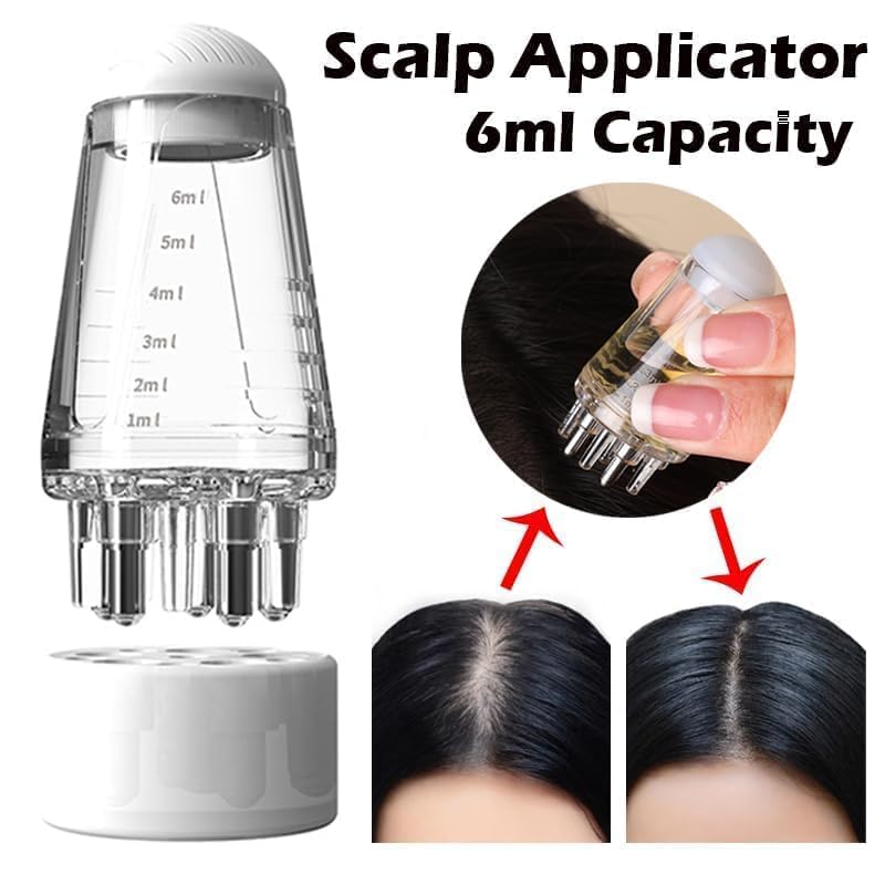 Scalp Hair Oil Applicator Comb – Portable 6ml Bottle for Precise Application