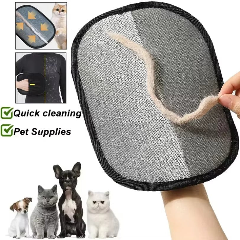 Pet Hair Remover Grooming Gloves – Washable & Portable