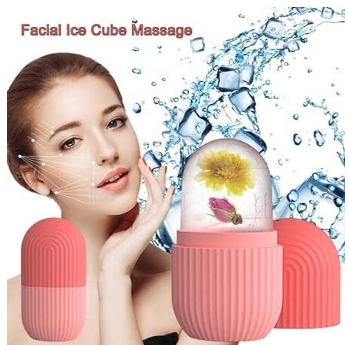 Silicone Ice Facial Roller – Cryotherapy Beauty Tool for Face, Eyes & Neck