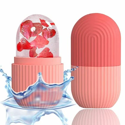 Silicone Ice Facial Roller – Cryotherapy Beauty Tool for Face, Eyes & Neck