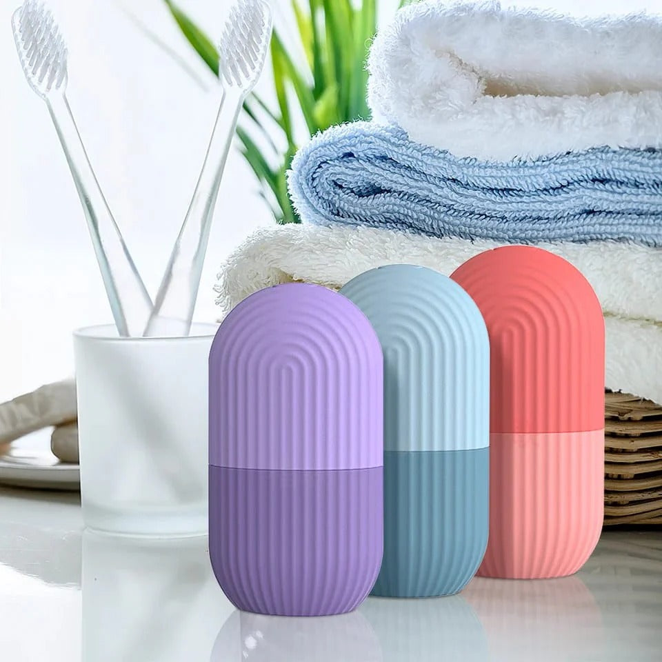 Silicone Ice Facial Roller – Cryotherapy Beauty Tool for Face, Eyes & Neck