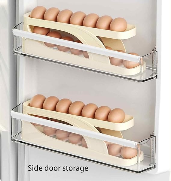 15 Egg Rolling Storage Box – Fridge Organizer